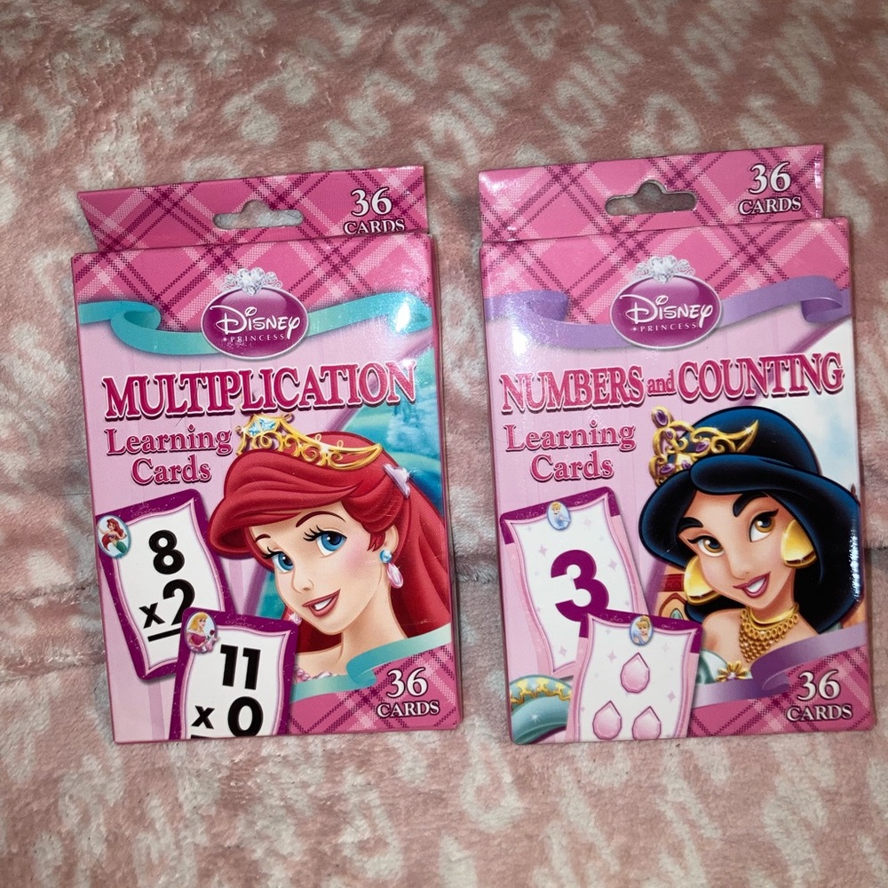Disney Princess learning cards bundle 2009